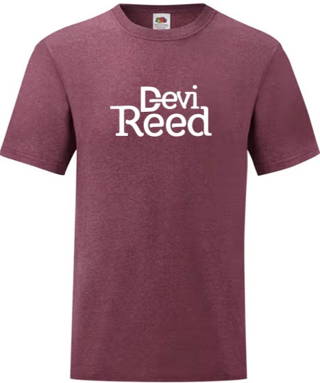 T-shirt Devi Reed (Homme) - Rouge Bordeaux